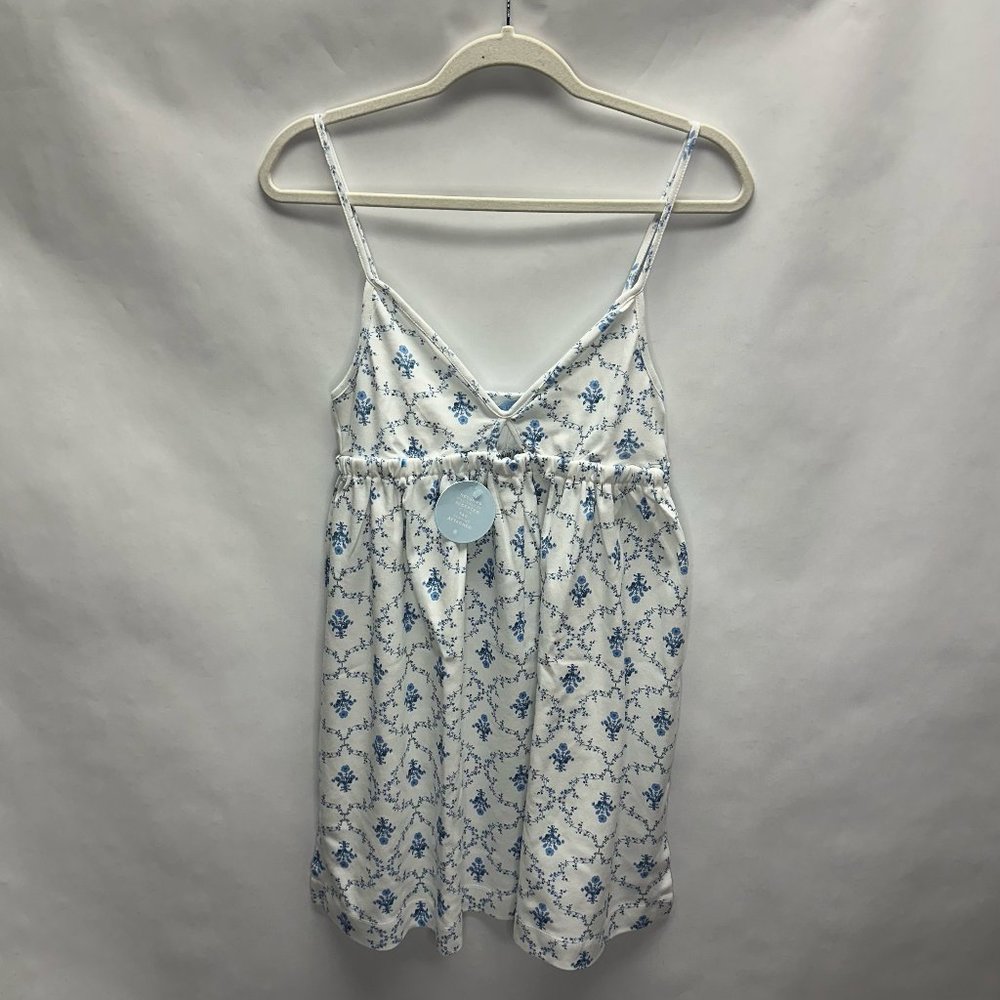 Hill House Aurora Sleep Dress in Blue Trellis